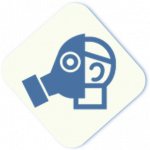 Pictogramme amiante métier représenté par le syndicat national de l'isolation